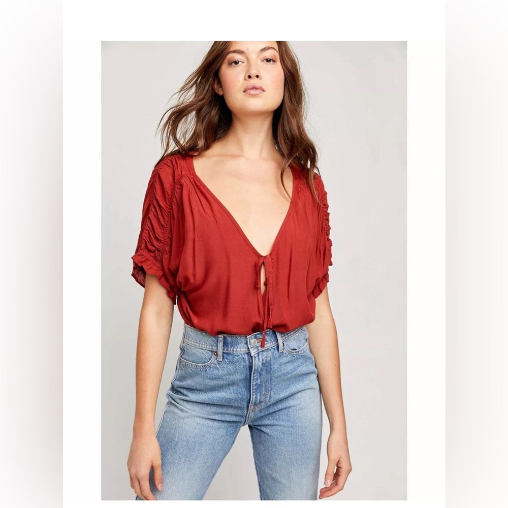 Free People Women Cleo Bodysuit Lovebird Size XS